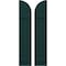 Ekena Millwork Americraft 3-Board (2 Batten) Wood Joined Board-n-Batten Shutters w/ Arch Top, ARW101BQ311X77FGH, PR ARW101BQ311X77FGH - alternate 1